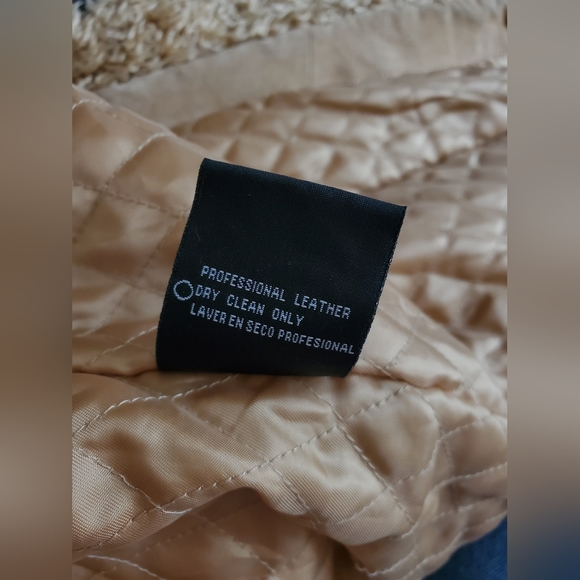 Vintage 90's Y2K Retro Embroidered Leather Coat With Faux Fur Trim Size 1X Retro - Picture 6 of 12